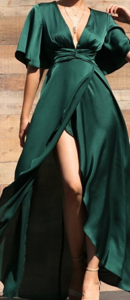 Envious Notions Hunter Green Dress